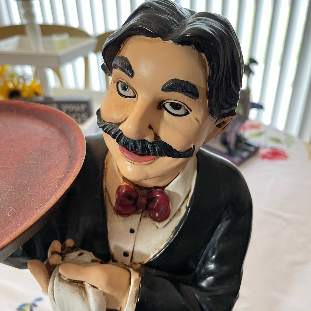 May I serve you. Great piece for kitchen or coffee nook. - Picture 5 of 5